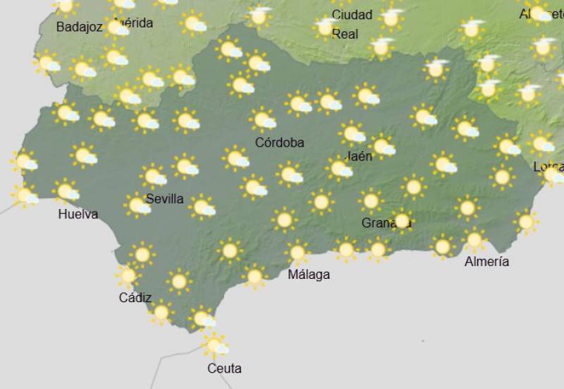 More rain this weekend: Andalusia weather forecast February 13-16