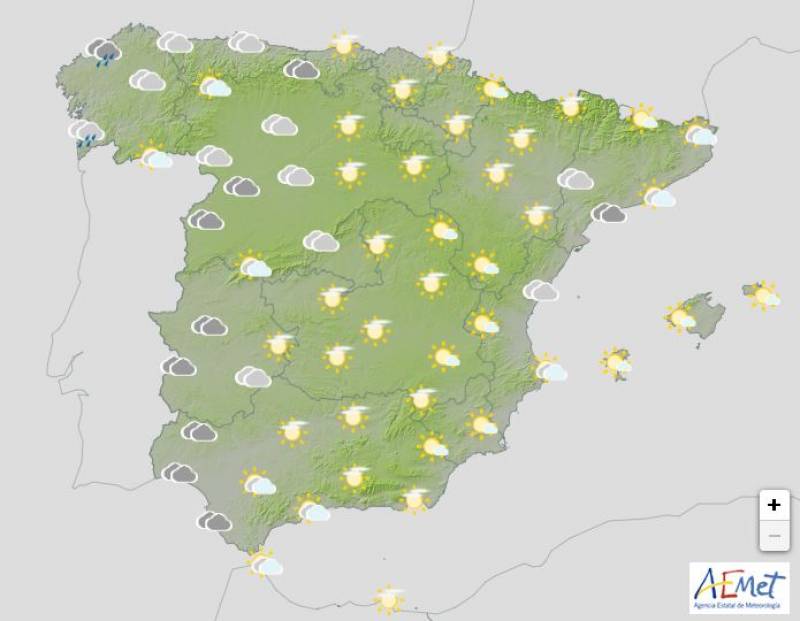 Warm and dry Valentine's weekend: Spain weather forecast Feb 13-16