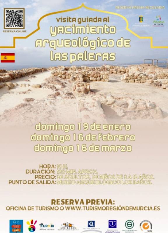 March 16 Guided tour in Spanish of the Las Paleras archaeological site in Alhama de Murcia