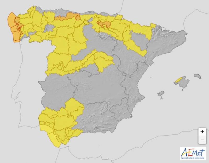 Widespread weather alerts for storms and gales: Spain weekend forecast March 20-23