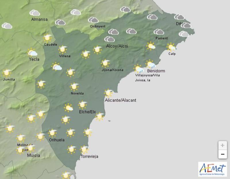Showers and drizzle ahead of a new storm: Alicante weather forecast April 29-May 2