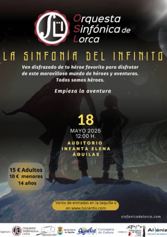 May 18 Orchestral versions of Disney and Marvel music in Águilas