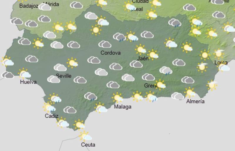 Andalucía weekly weather forecast May 5-8: Spring showers linger with brighter spells ahead