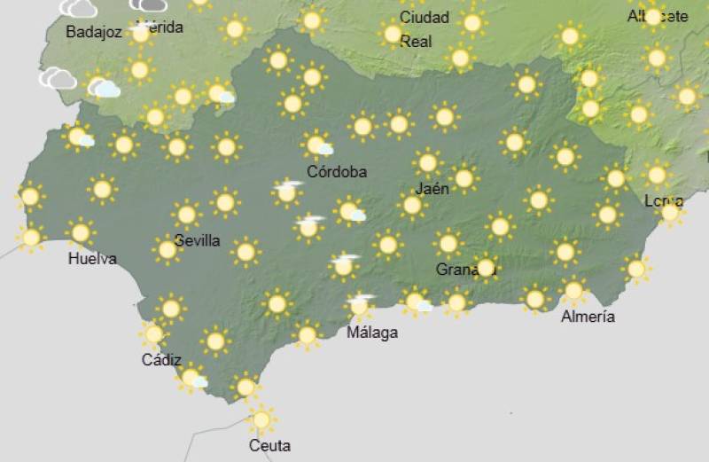Andalucía weekend weather forecast May 29-June 1: Sunshine, heat and a hint of calima