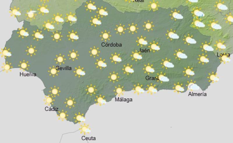 Andalucía weekend weather June 12-15: Sunshine, summer heat and a few storms in the east