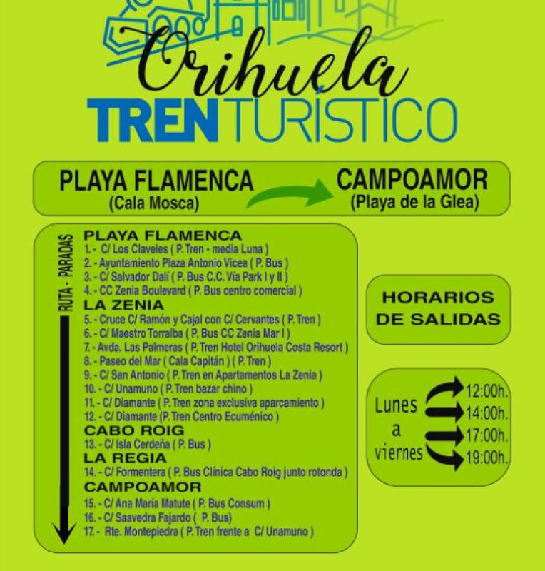 Orihuela Costa tourist train is back for summer 2025