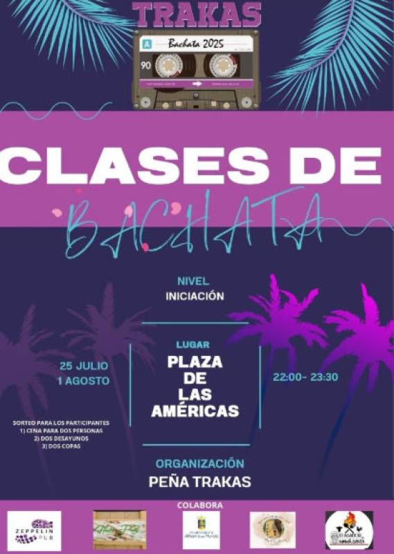 July 25 and August 1 Free bachata classes for beginners in Alhama de Murcia