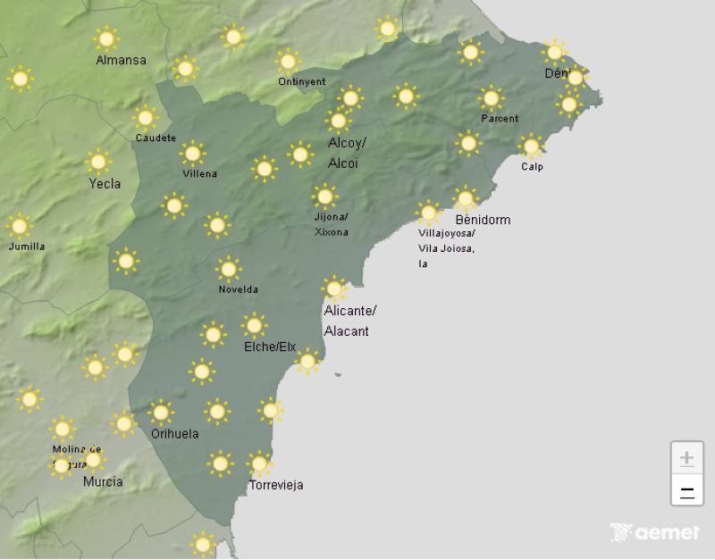 Relief is coming from the sweltering nights: Alicante weather forecast September 1-4