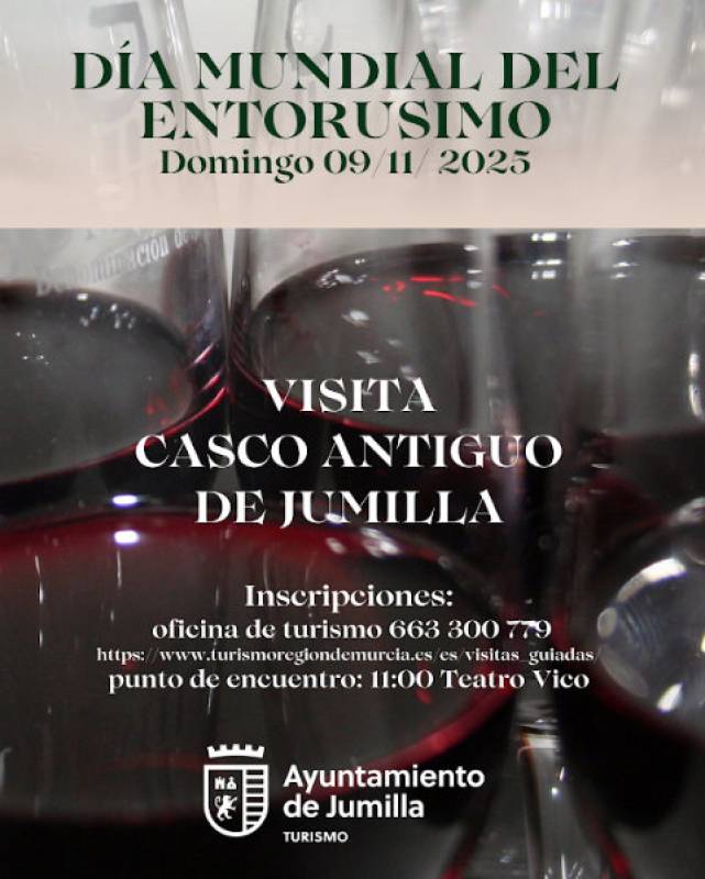 November 9 Free guided tour of the charming old town of Jumilla