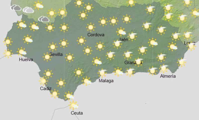 Andalucía weekly weather forecast November 10-13: Sun, clouds and a few showers