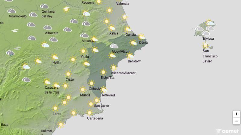 Christmas week brings cooler days and some rain: Alicante weather forecast December 22-28
