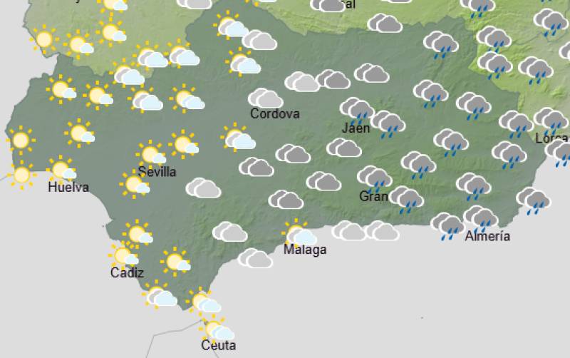 Andalucía weekend weather forecast April 9-12: Heat, mud rain and a cooler finish