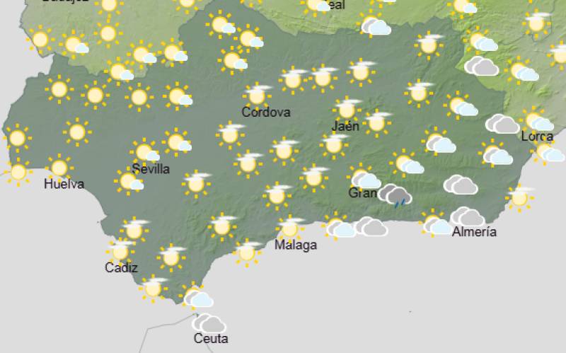 Andalucía weekly weather forecast May 4-7: Mostly dry, warmer and brighter