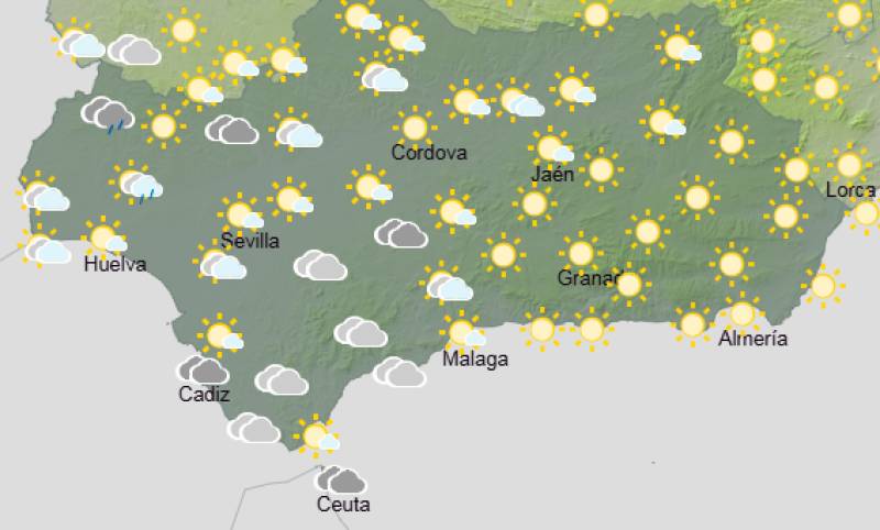 Andalucía weekend weather forecast May 14-17: Warm spells then windy and cloudier