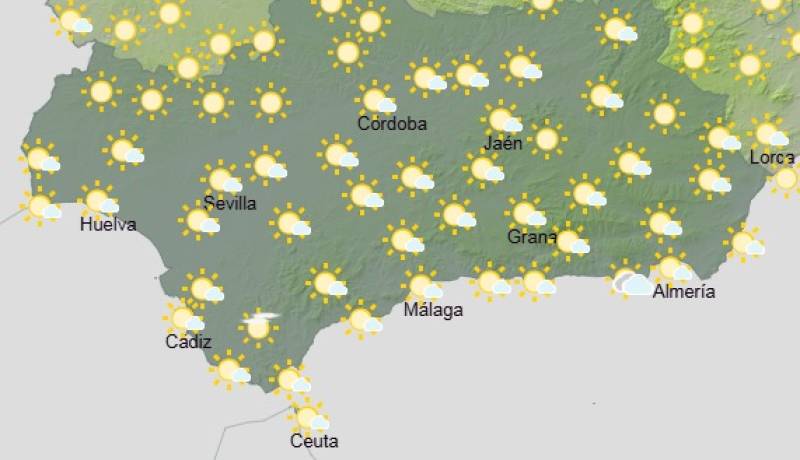 Andalucía weekly weather forecast May 18-21: Turning hotter with plenty of sunshine