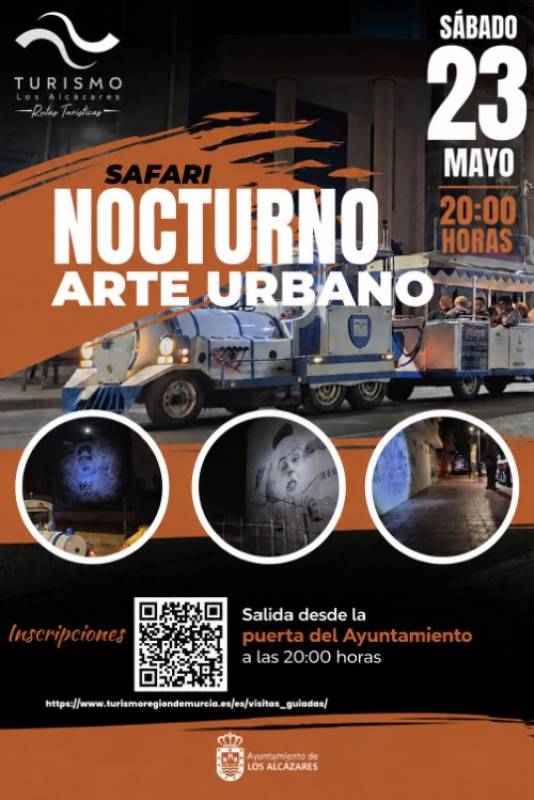 May 23 Free evening safari tour of Los Alcazares urban art 