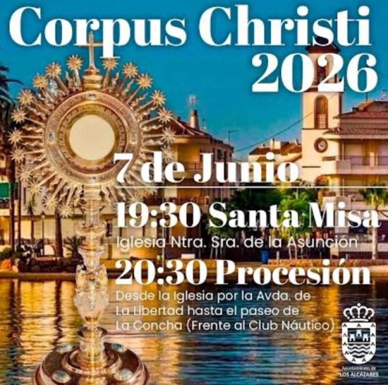June 7 Corpus Christi procession in Los Alcázares