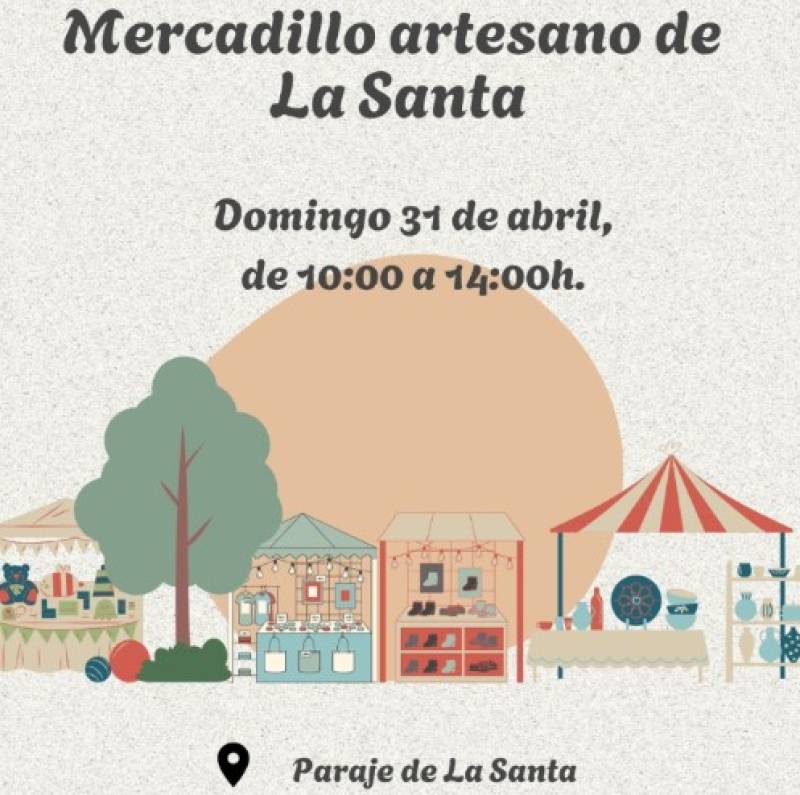 May 31 Arts and crafts market at La Santa in Totana