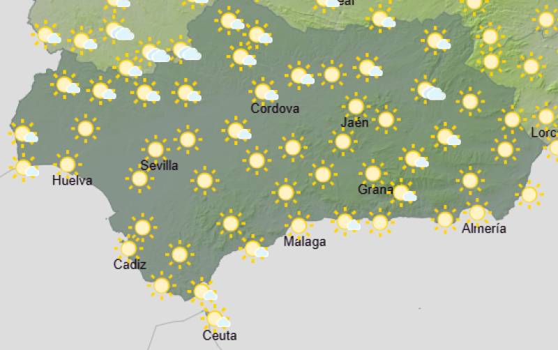 Andalucía weekend weather forecast May 28-31: Hot, sunny and then a touch more cloud