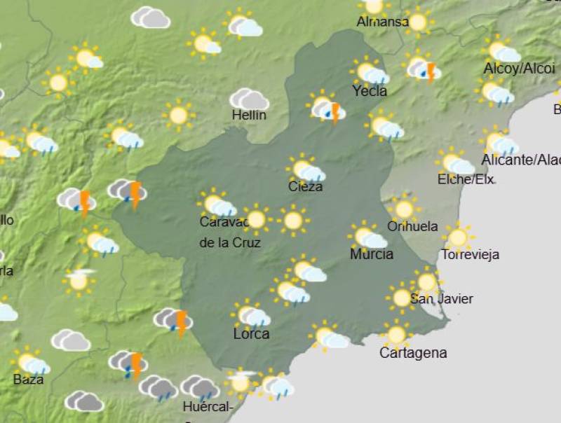 Murcia weekly weather forecast June 29-July 2