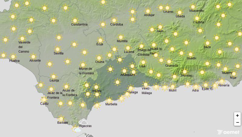 Another week of intense heat and Saharan dust returns: Andalucía weather forecast July 27-30