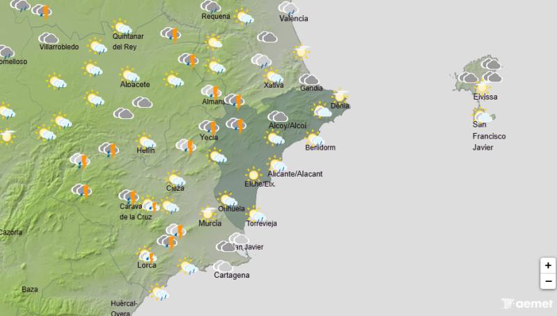 Alicante weather October 1-4: Heavy rain and storms expected as temperatures fall