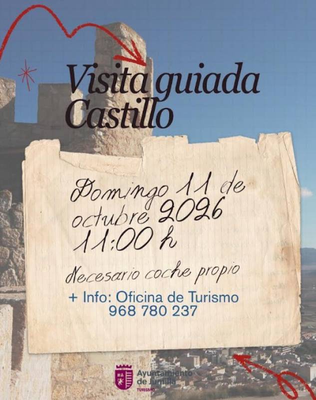 October 11 Guided tour of the castle of Jumilla