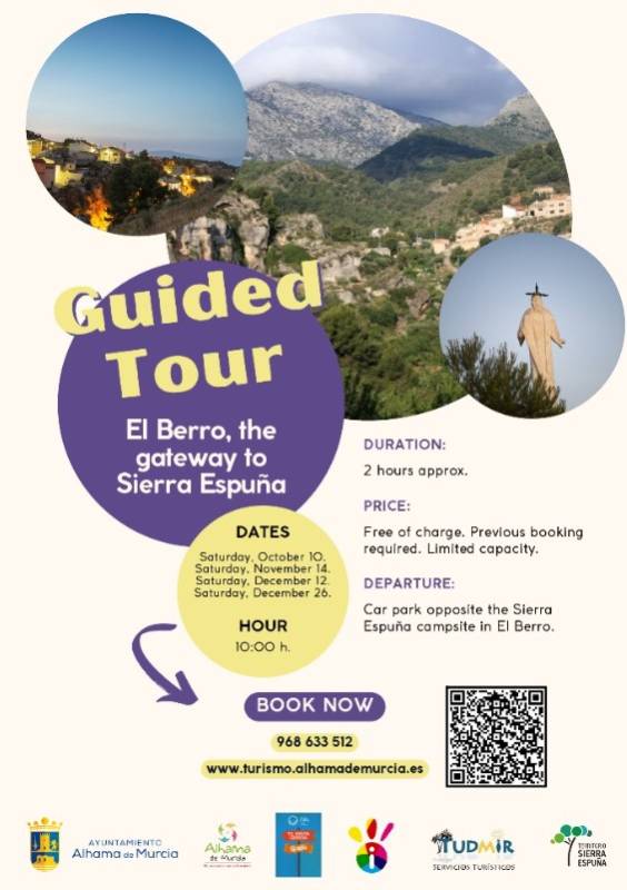 October 11 Free guided tour in Spanish of El Berro in Sierra Espuña