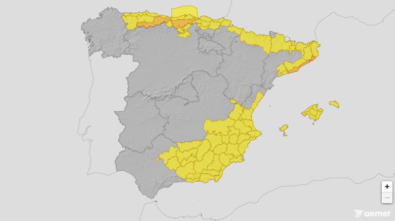 Yellow weather warning issued across Murcia as rain and storms return