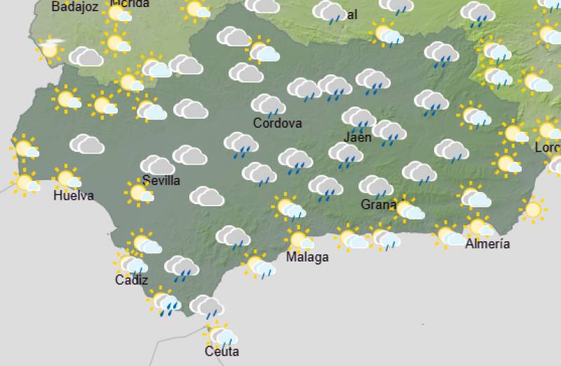 Andalucía weekly weather forecast October 19-22: Storms clear to give a crisp and mainly sunny week