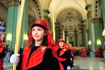 Cartagena, Domingo de Ramos, evening procession