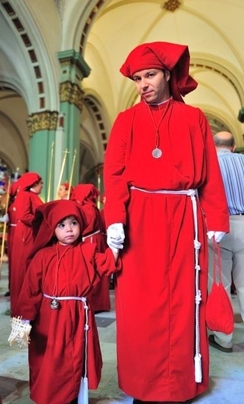 Cartagena, Domingo de Ramos, evening procession