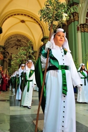 Cartagena, Domingo de Ramos, evening procession