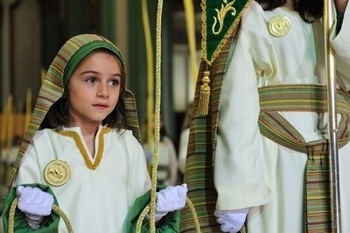 Cartagena, Domingo de Ramos, evening procession